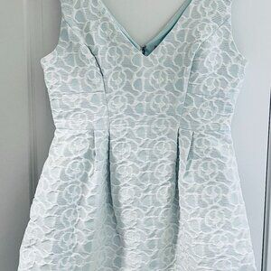 Betsey Johnson- Ice Blue and White Cocktail Dress